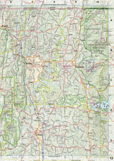 Georgia Atlas & Gazetteer - Page 13 Preview 1