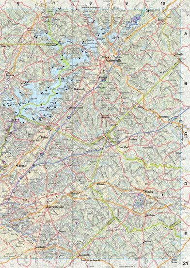 Georgia Atlas & Gazetteer - Page 21 Preview 1