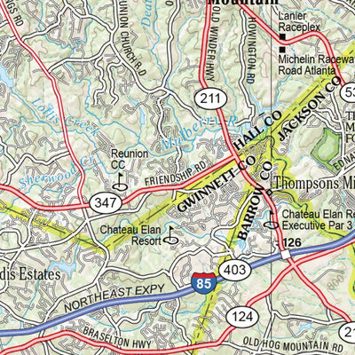 Georgia Atlas & Gazetteer - Page 21 Preview 2
