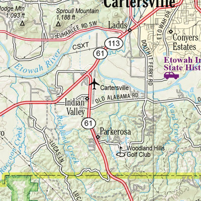 Georgia Atlas & Gazetteer - Page 19 Preview 2