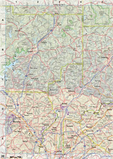 Georgia Atlas & Gazetteer - Page 20 Preview 1