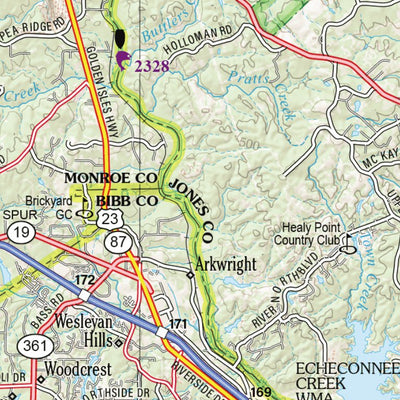 Georgia Atlas & Gazetteer - Page 35 Preview 3