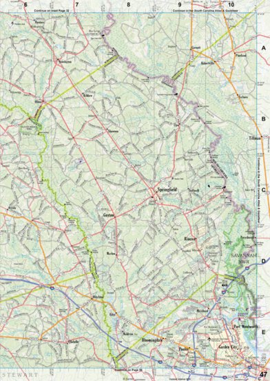 Georgia Atlas & Gazetteer - Page 47 Preview 1