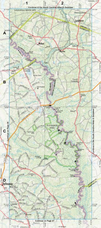 Georgia Atlas & Gazetteer - Page 32 Inset Preview 1