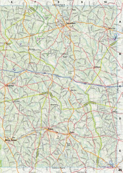 Georgia Atlas & Gazetteer - Page 45 Preview 1