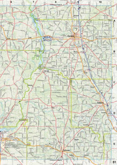 Georgia Atlas & Gazetteer - Page 51 Preview 1