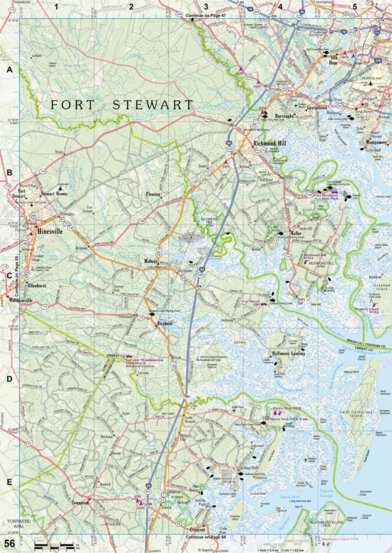 Georgia Atlas & Gazetteer - Page 56 Preview 1