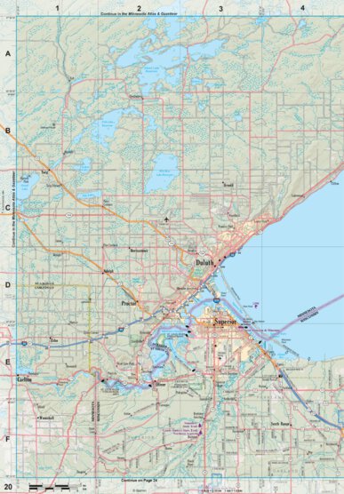 Wisconsin Atlas & Gazetteer Page 20 Preview 1