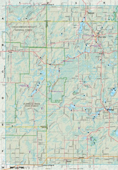 Wisconsin Atlas & Gazetteer Page 34 Preview 1