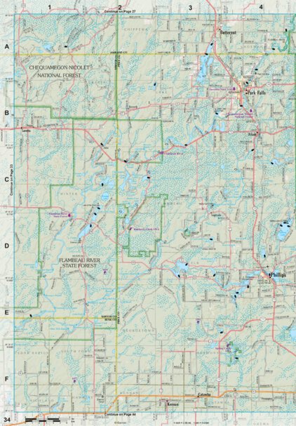 Wisconsin Atlas & Gazetteer Page 34 Preview 1