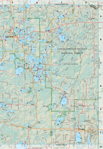 Wisconsin Atlas & Gazetteer Page 37 Preview 1
