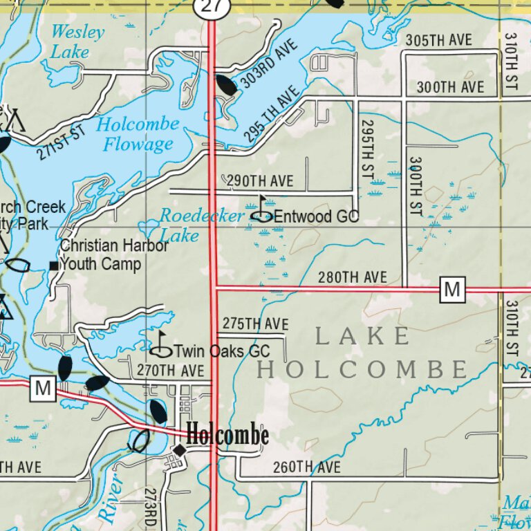 Wisconsin Atlas & Gazetteer Page 43 Map by Garmin | Avenza Maps
