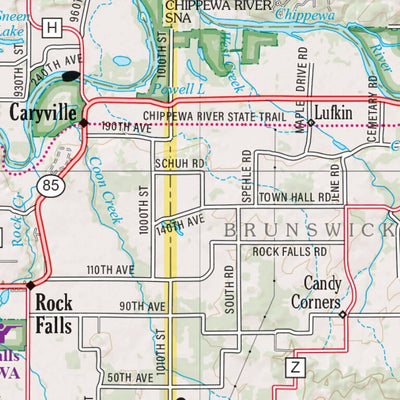 Wisconsin Atlas & Gazetteer Page 54 Preview 2