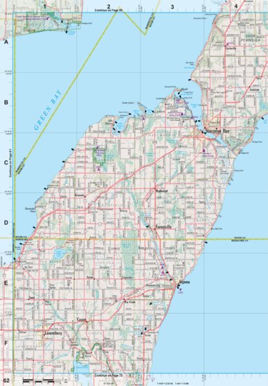 Wisconsin Atlas & Gazetteer Page 62 Preview 1
