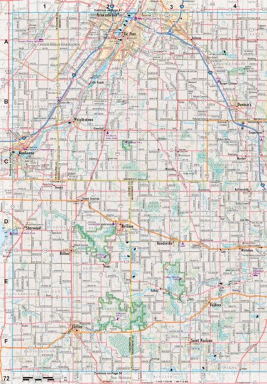 Wisconsin Atlas & Gazetteer Page 72 Preview 1