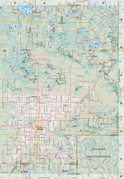 Wisconsin Atlas & Gazetteer Page 47 Preview 1