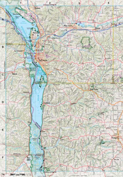 Wisconsin Atlas & Gazetteer Page 74 Preview 1