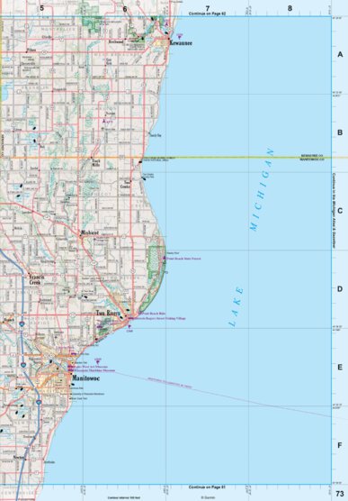 Wisconsin Atlas & Gazetteer Page 73 Preview 1