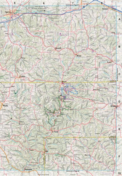 Wisconsin Atlas & Gazetteer Page 75 Preview 1
