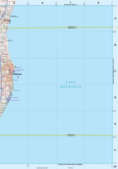 Wisconsin Atlas & Gazetteer Page 81 Preview 1