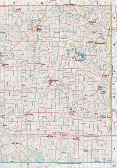 Wisconsin Atlas & Gazetteer Page 91 Preview 1