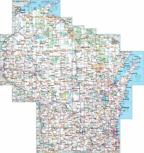 Wisconsin Atlas & Gazetteer Overview Preview 1