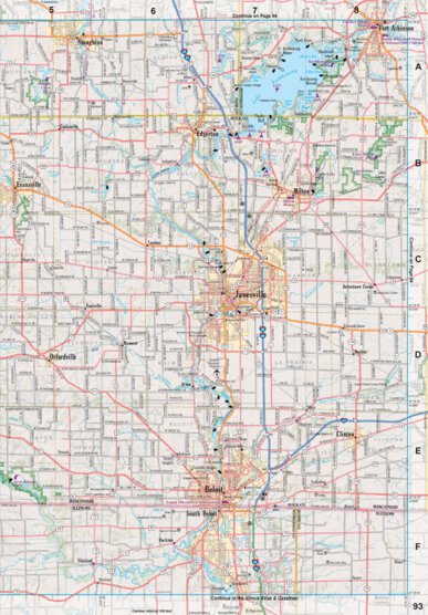 Wisconsin Atlas & Gazetteer Page 93 Preview 1