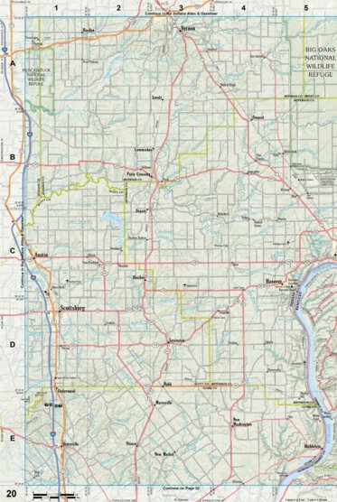 Kentucky Atlas & Gazetteer Page 20 Preview 1
