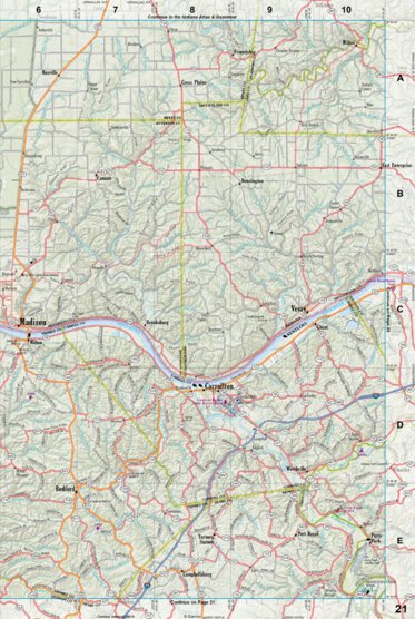 Kentucky Atlas & Gazetteer Page 21 Preview 1