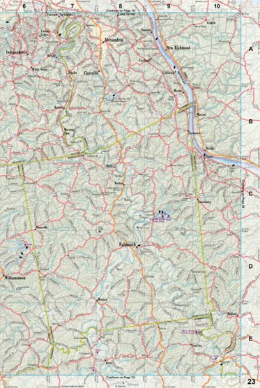 Kentucky Atlas & Gazetteer Page 23 Preview 1