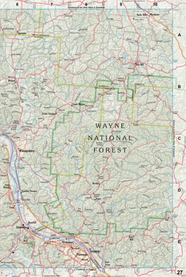 Kentucky Atlas & Gazetteer Page 27 Preview 1