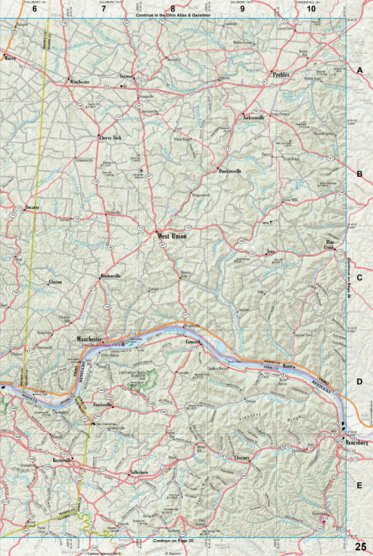 Kentucky Atlas & Gazetteer Page 25 Preview 1