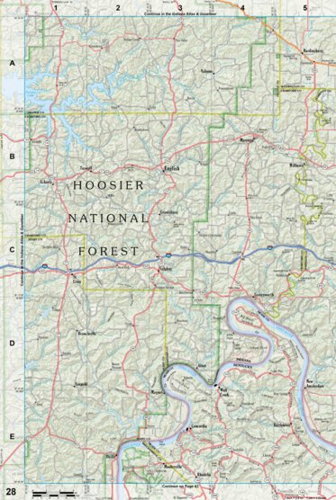 Kentucky Atlas & Gazetteer Page 28 Preview 1
