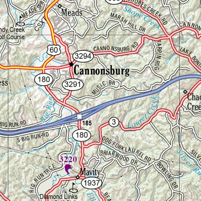 Kentucky Atlas & Gazetteer Page 37 Preview 3