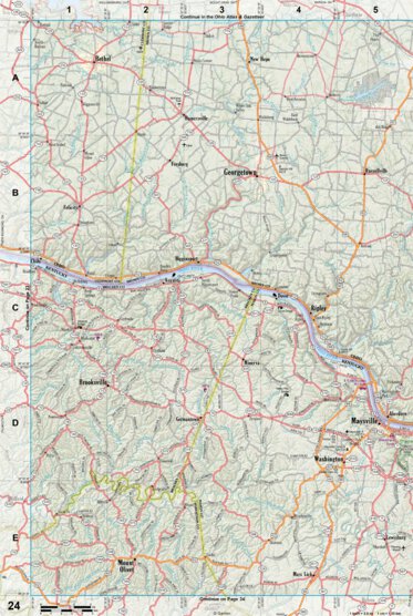 Kentucky Atlas & Gazetteer Page 24 Preview 1