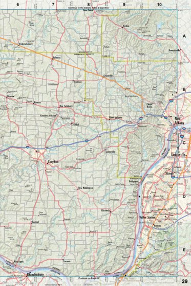 Kentucky Atlas & Gazetteer Page 29 Preview 1
