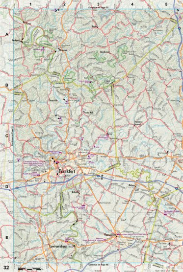 Kentucky Atlas & Gazetteer Page 32 Preview 1