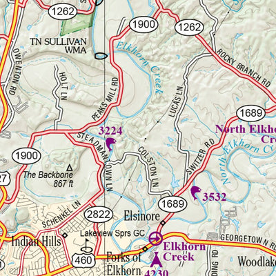 Kentucky Atlas & Gazetteer Page 32 Preview 2