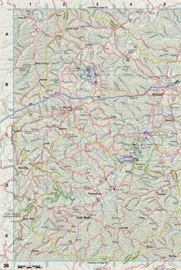Kentucky Atlas & Gazetteer Page 36 Preview 1