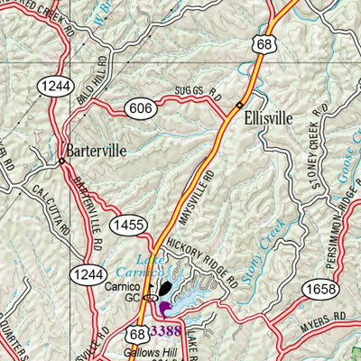 Kentucky Atlas & Gazetteer Page 34 Preview 3