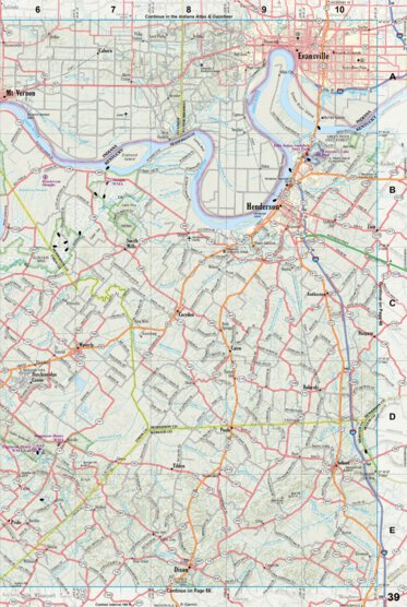 Kentucky Atlas & Gazetteer Page 39 Preview 1