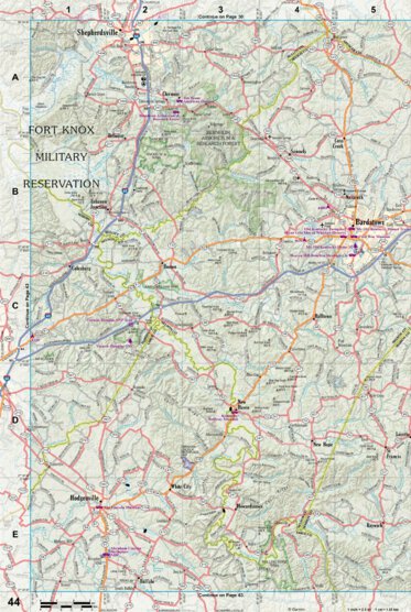 Kentucky Atlas & Gazetteer Page 44 Preview 1
