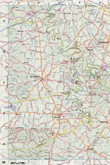 Kentucky Atlas & Gazetteer Page 46 Preview 1
