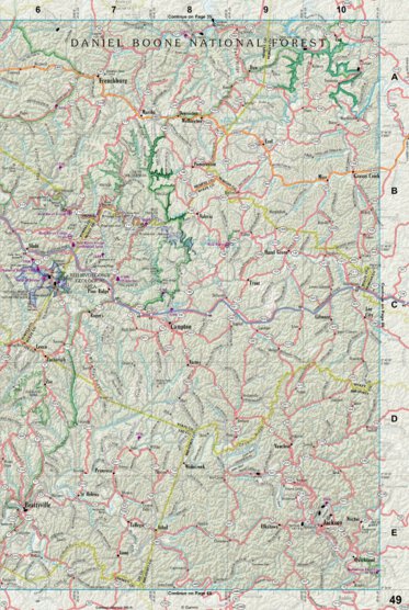 Kentucky Atlas & Gazetteer Page 49 Preview 1