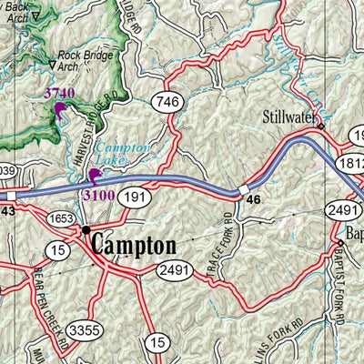 Kentucky Atlas & Gazetteer Page 49 Preview 2