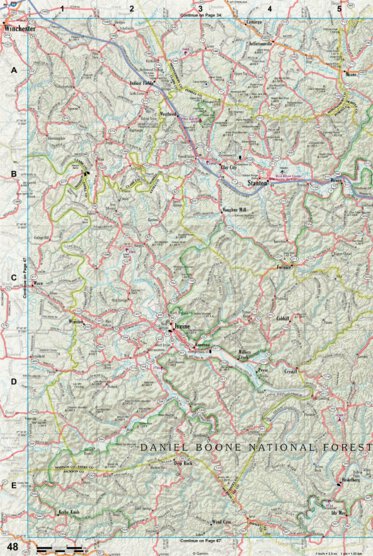 Kentucky Atlas & Gazetteer Page 48 Preview 1