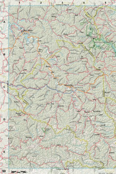 Kentucky Atlas & Gazetteer Page 50 Preview 1
