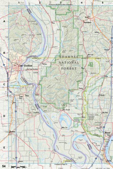 Kentucky Atlas & Gazetteer Page 54 Preview 1