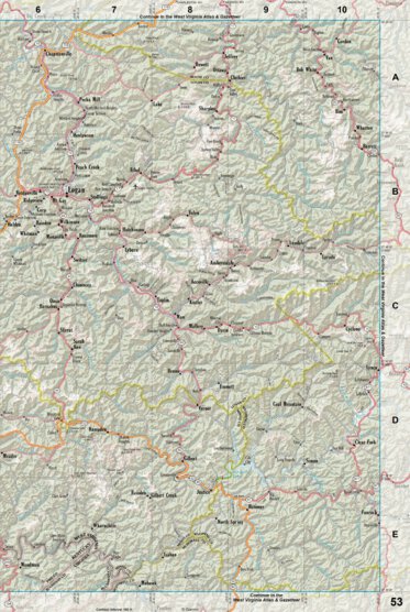 Kentucky Atlas & Gazetteer Page 53 Preview 1