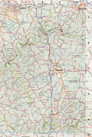 Kentucky Atlas & Gazetteer Page 47 Preview 1